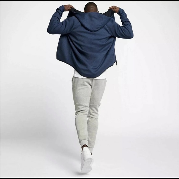SOLD: Nike Tech Fleece Windrunner Obsidian Blue Tracksuit M 805144 + 805162 451 - Picture 9 of 13